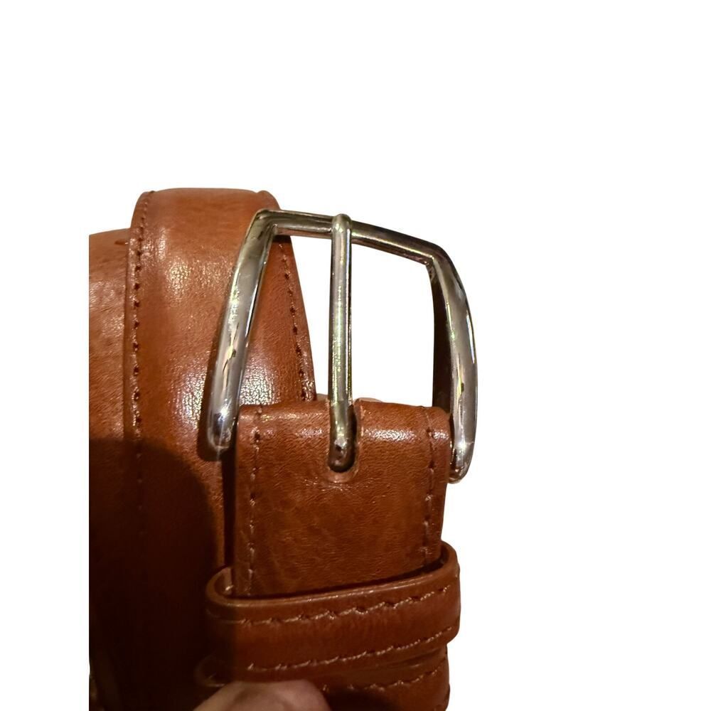 J. Hilburn Italian Calfskin Leather Belt Men's Sz. 36 Made in USA - Picture 2 of 6
